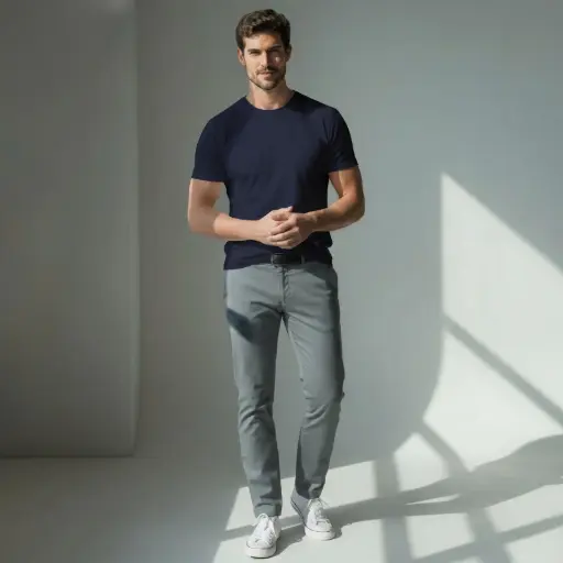 Polo cuello curvo